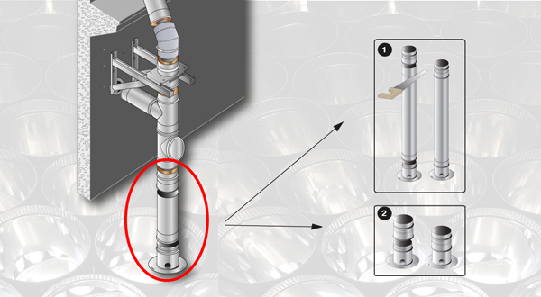 How to use the ROS CHIMNEYS floor base kit