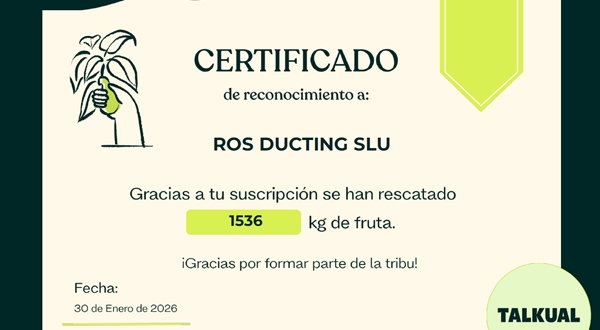 HEMOS RESCATADO MÁS DE 1.500 KG DE FRUTA